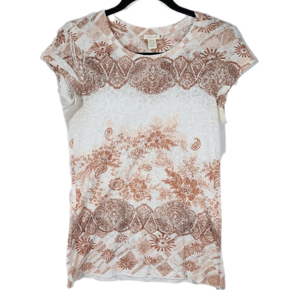 Maurice paisley print Tee shirt